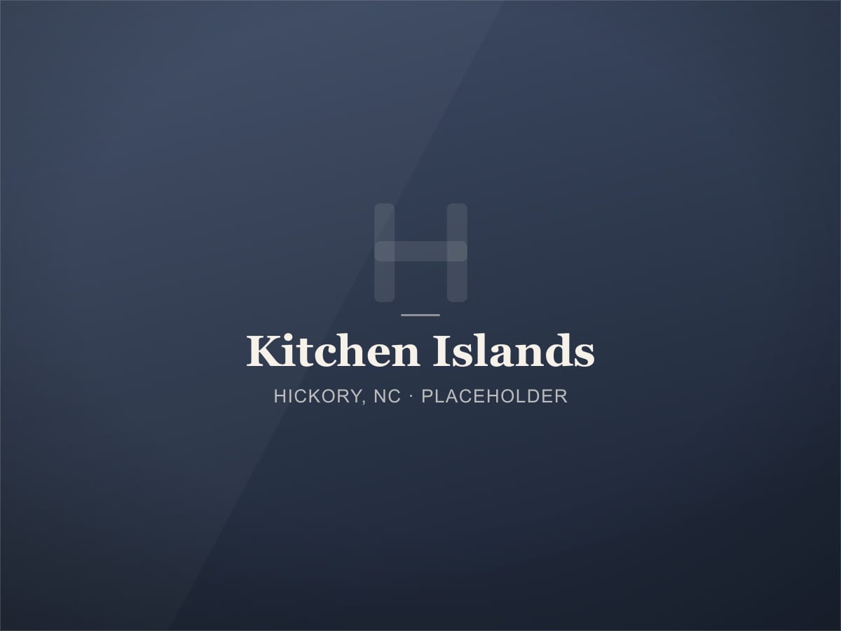 Kitchen island installation in Hickory, NC